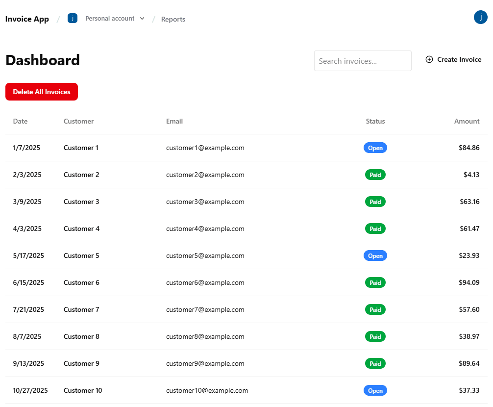 Invoice Application